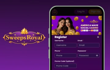 Sweeps Royal Sign Up